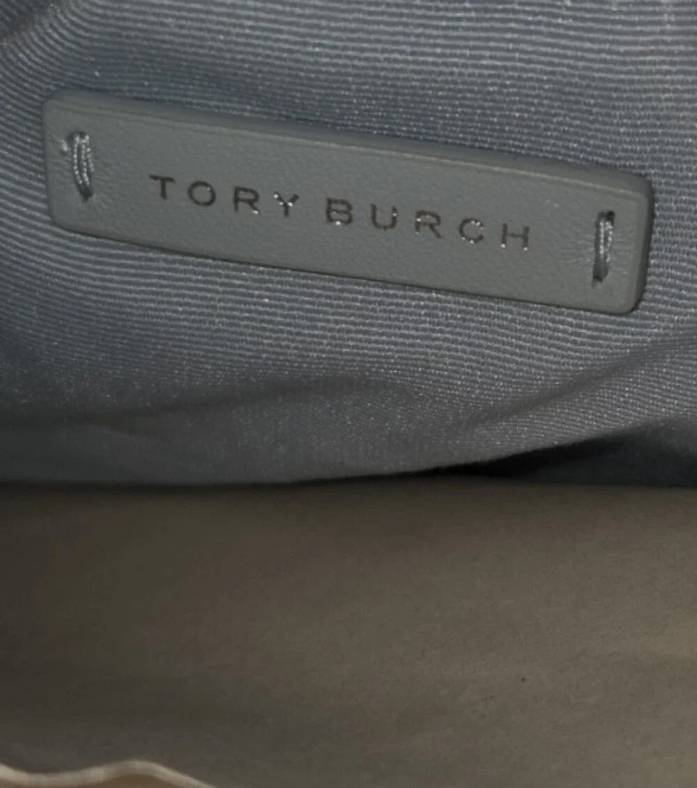 Tory Burch NWTs Mini Fleming Quilted Soft Denim Hobo Bag